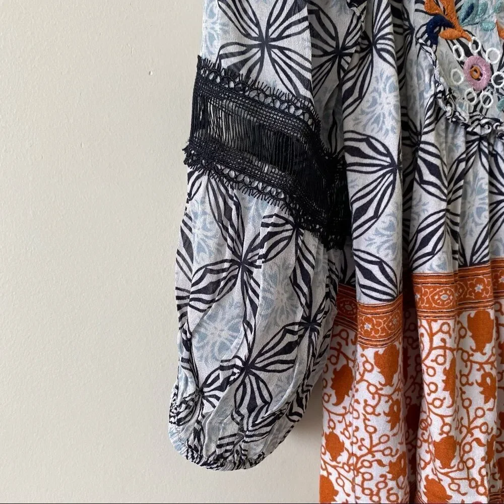 Anthropologie - Boho Peasant Mathilda Top (Size:Small) - Picture 4 of 10